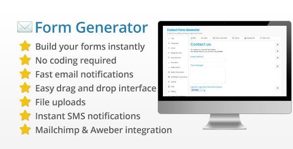 [Download] Contact Form Generator – Easy & Powerful Form Builder Nulled 
