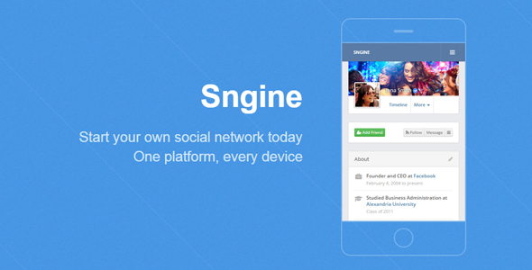 Download Sngine – The Ultimate PHP Social Network Platform v3.4 