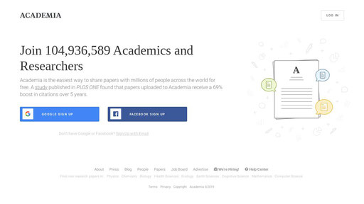 academia.edu screenshot