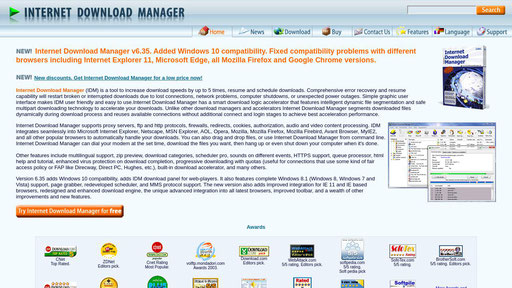internetdownloadmanager.com screenshot
