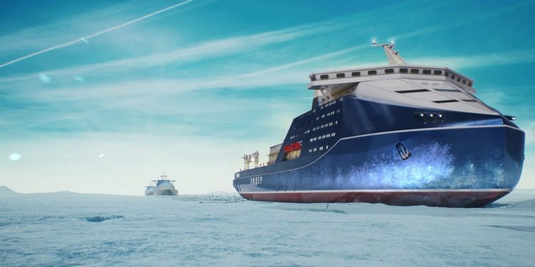 Construction of the world’s most powerful nuclear icebreaker “Russia” has started