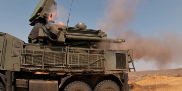 Russian Pantsir anti-aircraft missile system in Libya
