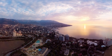 View of the Yalta coast in Crimea