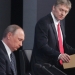Russian president Dmitry Peskov holding Putin's meeting with media