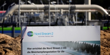 The first string of the Nord Stream 2 gas pipeline is filled with technical gas.