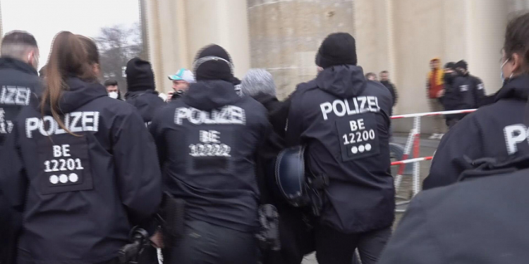 Bavarian Police Disperse Anti-Covid Demonstration with Batons