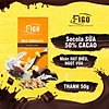 Kẹo socola sữa nhân bánh cookie 50g ăn vặt văn phòng figo - ảnh sản phẩm 5