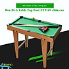Đồ chơi bàn bi-a bằng gỗ chân cao 69x37x60cm table top pool table ttp - ảnh sản phẩm 1