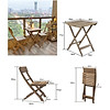 Bàn ghế bistro gỗ tự nhiên chuyên làm bàn cafe ban công sân vườn - ảnh sản phẩm 6