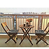 Bàn ghế bistro gỗ tự nhiên chuyên làm bàn cafe ban công sân vườn - ảnh sản phẩm 1