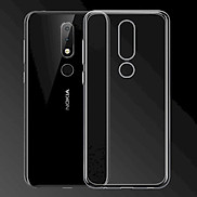 Ốp lưng dẻo Nokia 6.1 Plus 2018 Ultra Thin Trong suốt - Hàng chính hãng