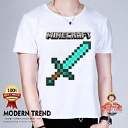 Áo Minecraft Kiếm Diamond Siêu Chất - Áo thun Minecraft Đẹp MC1