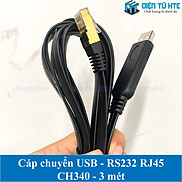 Cáp chuyển đổi USB sang RJ45 giao tiếp RS232 Console Modem - CH340 - 3 mét