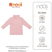 Áo cổ lọ Nous 5cm hồng tím - Chất liệu Nu Petit 95% cotton thiên nhiên