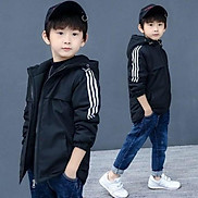 áo khoác bé trai bé gái áo dù 2 lớp size đại Hàn Quốc cute từ 5 đến 14