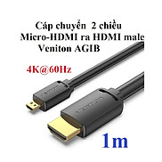 Cáp chuyển 2 chiều HDMI-D ra HDMI-A male 4K 60Hz Vention AGI