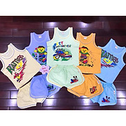 Set 5 bộ quần áo bé trai mùa hè Baby susu - mẫu ba lỗ màu nhạt