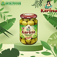 Trái oliu Karina xanh tách hạt Pitted Green olives 360 Gr