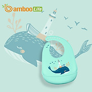 Yếm ăn dặm cho bé Bamboo Life BL068 hàng chính hãng Yếm ăn dặm silicon Yếm