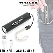 Đèn Pin Led Mini MAILEE D02-mini cho xe đạp Có Sạc USB bóng Led XPE 3W