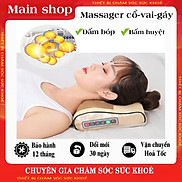 Gối massage hồng ngoại trị liệu 16 bi - Máy massage Cổ, Vai, Gáy, Lưng