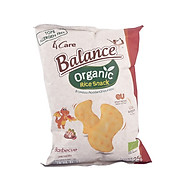 Bánh snack gạo hữu cơ vị BBQ 4Care Balance 25g