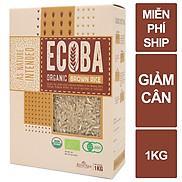 Gạo lứt trắng hữu cơ cao cấp ECOBA Kim Mễ 1kg
