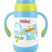 Bình uống nước Nuby 360 độ bằng Inox giữ nhiệt nóng lạnh 280ml