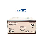 Chỉ phẫu tự tiêu tan chậm CPT Trustigut C Chromic Catgut số 2 0 - C30A30