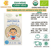 Gạo trắng hữu cơ Japonica Hoa Sữa 1kg, Gạo ăn dặm cho bé