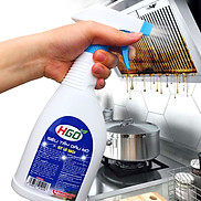 Siêu tẩy dầu mỡ bếp HGO tẩy sạch lưới lọc máy hút mùi, mặt bếp ga, bếp từ