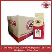 Giá sỉ liên hệ Thùng 15 KG Cà phê bột Truyền thống Highlands Coffee 1kg
