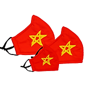 Khẩu trang Kissy cờ đỏ sao vàng size M - Tự Hào Việt Nam - Giao chuẩn mẫu