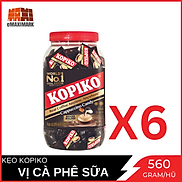 Nguyên thùng Kẹo cà phê Kopiko Cappuccino Hủ 600gX6