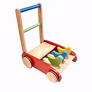 đồ chơi vận động cho bé - xe tập đi bằng gỗ hình con gà  giao màu ngẫu
