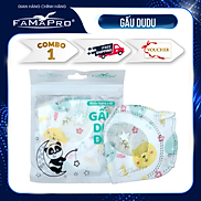 Khẩu trang y tế cao cấp trẻ em kháng khuẩn 3 lớp Famapro Kids Gấu DuDu