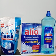 Bộ 3 sản phẩm bột alio 1,8 kg Muối rửa bát Alio 2 kg và nước làm bóng Alio