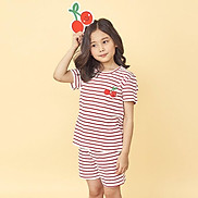 Bộ đồ ngắn tay mặc nhà cotton mịn cho bé gái U3008 - Unifriend Hàn Quốc