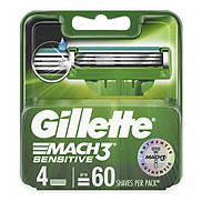 Lưỡi Dao Cạo Gillette Mach 3 Sensitive Hộp 4 Lưỡi