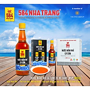 Hộp 2 chai Nước mắm Nhỉ Cá cơm 35 độ đạm - 584 Nha Trang-Chai PET