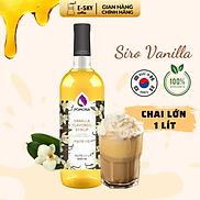 Siro Vani POMONA Vanilla Syrup Nguyên Liệu Pha Chế Hàn Quốc Chai Thủy Tinh