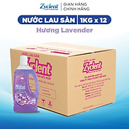 Thùng Nước Lau Sàn ZYCLENT EXTRA Hương Lavender - 1KG x 12 CHAI