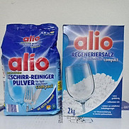 Combo bột rửa bát Alio 1,8 kg + muối làm mềm nước Alio 2 kg