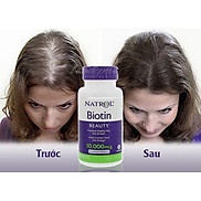 Hỗ trợ mọc tóc Natrol Biotin Beauty 10000mcg Maximum Strength Cải thiện