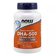 Thực Phẩm Chức Năng Hỗ Trợ Trí Não Double Strength DHA-500 NOW Foods USA