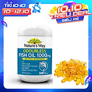 Nature s Way Fish Oil 1000mg - Viên uống bổ sung Omega 3 cho cơ thể