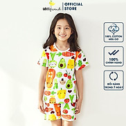 Bộ đồ ngắn tay mặc nhà cotton giấy cho bé gái U3020 - Unifriend Hàn Quốc