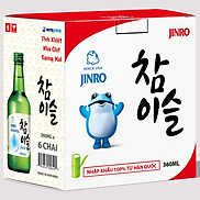 Set 6 chai rượu soju Hàn Quốc 13%