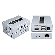 HỘP NỐI DÀI HDMI + USB KVM - LAN 100M DTECH DT-7054A- Hàng chính hãng