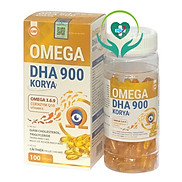 Viên dầu cá Omega 369 DHA Korya, hộp 100 viên, bổ sung dưỡng chất cho mắt